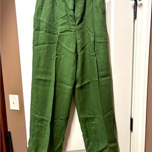 Women’s linen Green Pants